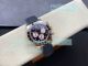 QF Top Clone Gain Weight Rolex Black Face Daytona Rose Gold 4131 Oysterflex Strap Watch (3)_th.jpg